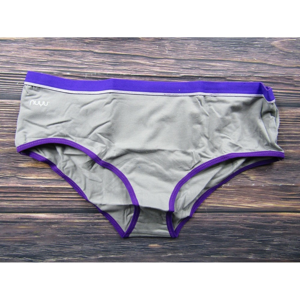 NUYU NEW Womens Small Gray Purple KSU Kansas State University Wildcats Panties